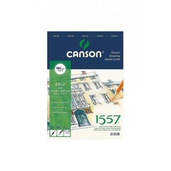 Canson 1557 Resim Çizim Blok A4 180 gr 20 Yp