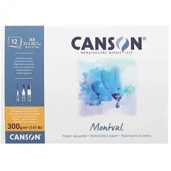 Canson Montval Suluboya Blok A4 300 gr 12 Yp