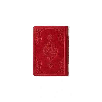 Çanta Boy Kuranı Kerim Kırmızı Kılıflı