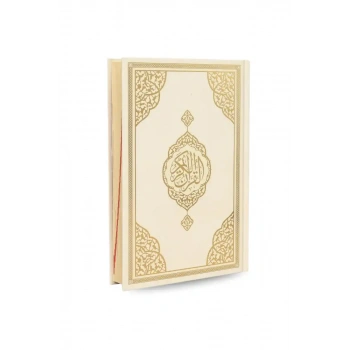 Çanta Boy Kuranı Kerim Krem Miklepsiz