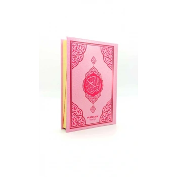 Çanta Boy Kuranı Kerim Pembe Miklepsiz