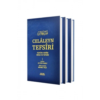 Celaleyn Tefsiri Kuranı Kerim Meali Ve Tefsiri 3 Cilt Takım
