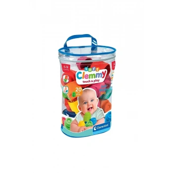 Clementoni Baby Soft Clemmy Yumuşak Blok Çantası 20 Parça