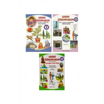 Çocuklar İçin Dinimi Öğreniyorum 3 Cilt Takım