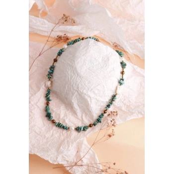 Devina, Turkuaz İnci Doğaltaş Kolye