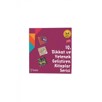 Dikkat ve Yetenek Geliştiren 3 Kitap Set 3-4 Yaş Level 2