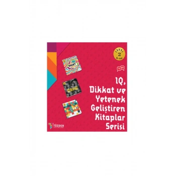 Dikkat ve Yetenek Geliştiren 3 Kitap Set 6+ Yaş Level 2