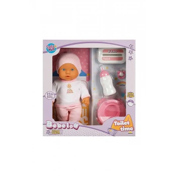 Dollz N More Sesli Bebelou Tuvalet Zamanı Bebek Seti 32 cm