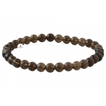 Dumanlı Kuvars 6mm Doğal Taş Bileklik