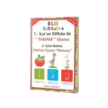 Elifba Oyunları - Bilgi Kartları 6 - 4+ Yaş