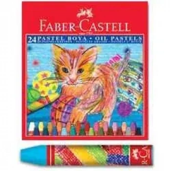 Faber Castell Altıgen Pastel Boya 24 Renk Karton Kutu