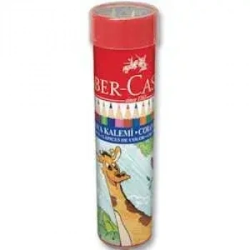 Faber Castell Metal Tüp Kuru Boya Kalemi 24 Renk Tam Boy