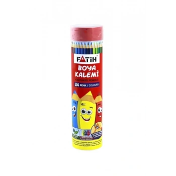 Fatih Metal Tüp Kuru Boya Kalemi 24 Renk Tam Boy