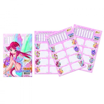 Gıpta 3130 Winx Ders Prog.Okul Etiketi 16X24 3Yp
