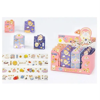 Gıpta Cute Animal Sticker Bant 4 Tasarım Karışık