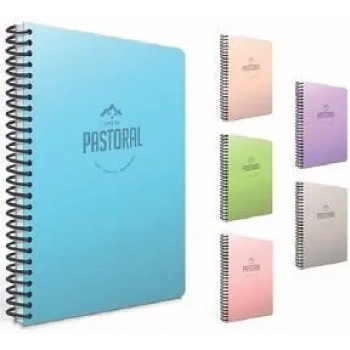 Gıpta Pastoral Defter Çizgili 96 Yp A4 Plastik Kapak Spiralli