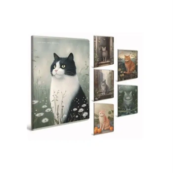 Gıpta Pastoral Kareli Defter 120 Yp A4 Plastik Kapak Spiralli