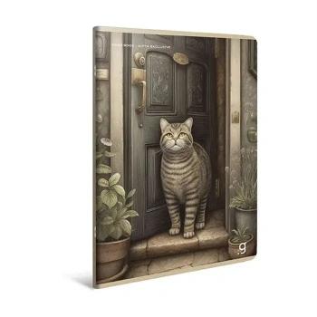 Gıpta Pastoral Kareli Defter 160 Yp A4 Plastik Kapak Spiralli