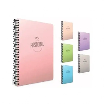 Gıpta Pastoral Kareli Defter 60 Yp 17x24 Plastik Kapak Spiralli
