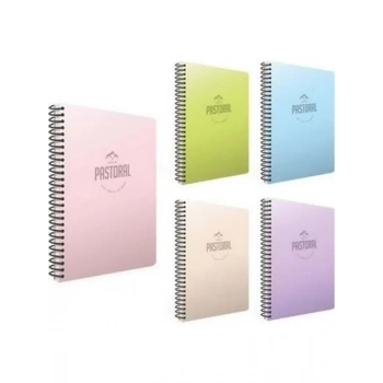 Gıpta Pastoral Spiralli Not Defteri Çizgili 80 Yp A6