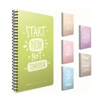Gıpta Thebook Spirals Çizgili Defter 140 Yp A4 Sert Kapak Spiralli