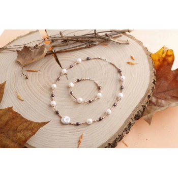 Gün Işığı, Hematit Aksesuar İnci Takı Seti