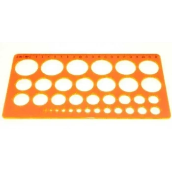 Hatas Daire Şablonu 1-36 mm