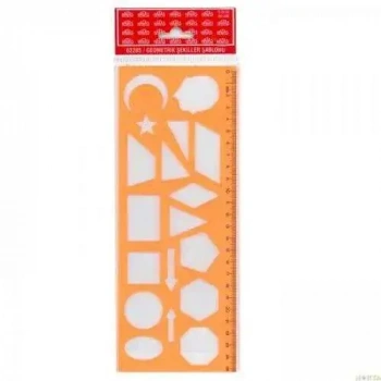 Hatas Geometrik Şekiller Şablonu 25 cm