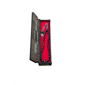 Hematit Taşı 33 Lük Kutulu Tesbih