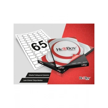 Herboy Lazer Etiket Beyaz HB 1065 38.1 x 21.2 mm