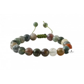 Hint Akiği 8mm Merdiven Kapama Doğal Taş Bileklik