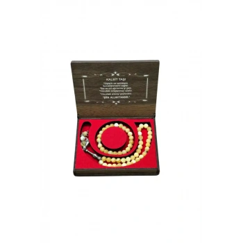 Kalsit Taşı 33 Lük Tesbih & Bileklik Set