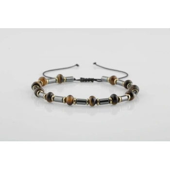 Kaplan Gözü Hematit Doğal Taş Bileklik