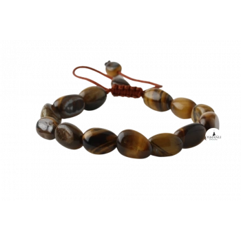 Kaplan Gözü Natürel Kesim Doğal Taş Bileklik