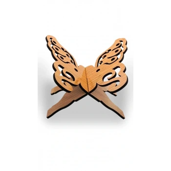 Kelebek Motifli Ahşap Rahle