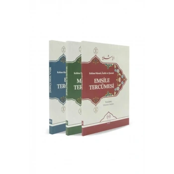 Kelime Manalı İzahlı ve Şemalı Emsile Bina Maksud Tercümesi 3 Cilt Takım