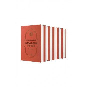 Konularına Göre Kuranı Kerim Ayetleri 6 Cilt Takım