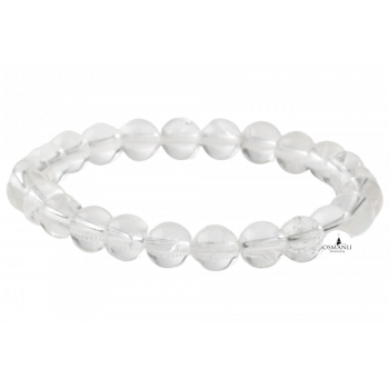 Kristal Kuvars 8mm Doğal Taş Bileklik