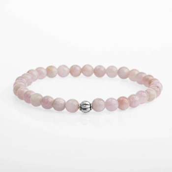 Kunzit 6mm Doğal Taş Bileklik