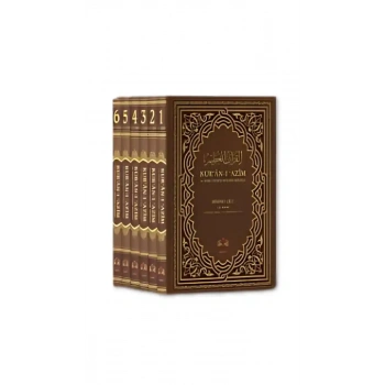 Kuranı Azim ve Soru Edatlı Kelime Manası 6 Cilt Takım