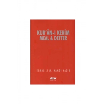 Kuranı Kerim Meal ve Defteri