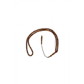 Küre Kesim 100 Luk Kuka Tesbih 5 mm - Açık Kahve