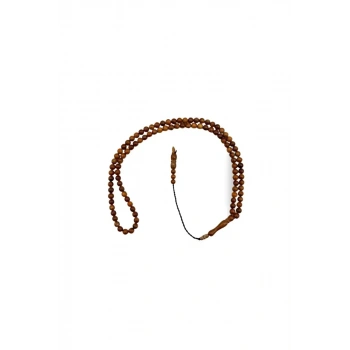 Küre Kesim 100 Luk Kuka Tesbih 5 mm - Açık Kahve