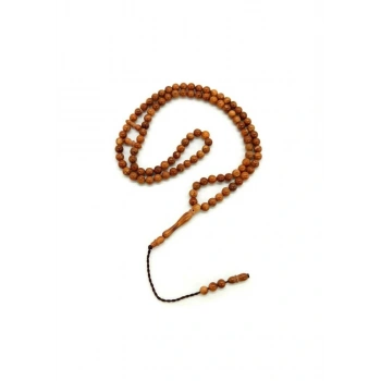 Küre Kesim 99 Luk Kuka Tesbih 5 mm - Açık Kahve