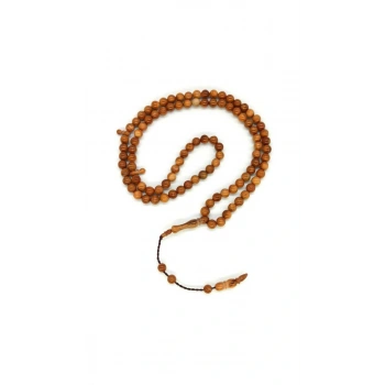 Küre Kesim 99 Luk Kuka Tesbih 6 mm - Açık Kahve
