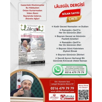 Lalegül Dergisi 134. Sayı Nisan 2024