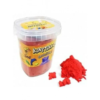 Lino Kinetik Kum 500 gr Kırmızı Kova + 3 Kalıp