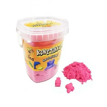 Lino Kinetik Kum 500 gr Pembe Kova + 3 Kalıp