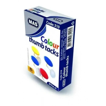 Mas 310 Renkli Raptiye (Pvc Kaplı) (Karışık