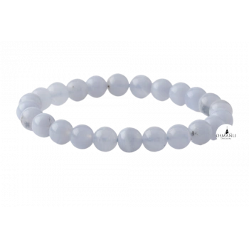 Mavi Akik 6mm Doğal Taş Bileklik